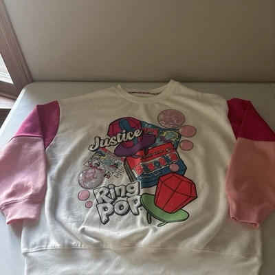 Justice Girls Ring Pop/Bazooka Collab Crew, Size 16/18 XL - Image 1 of 4