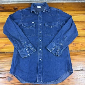 Vintage Carhartt Herren S02 Denim Pearl Snap Shirt 16 x 34 Traumhaft!! - Bild 1 von 15