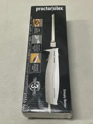 Proctor Silex Electric Knife White Simply Better Easy Slice