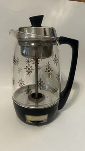 Vintage 60er Jahre Proctor Silex Atomic Starburst Glas Perkolator Kaffeemaschine funktioniert - Bild 1 von 15