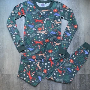 HANNA ANDERSSON Winter Wonderland Long John Pajama Set Boys Size 8 - Picture 1 of 7