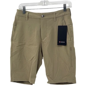 Lululemon Shorts Commission Golf 10"Men Size 28 Tan Khaki New - Picture 1 of 11