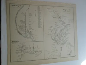 1892 NEW HAMPSHIRE ANTIQUE MAP, WALPOLE PO., NORTH WALPOLE, WALPOLE, SULLIVAN+++ - Picture 1 of 3