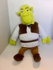 shrek movie plush toy doll 24 in tall like new green clean