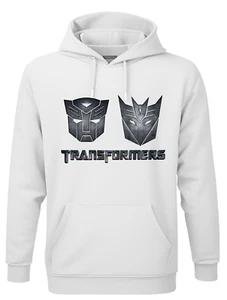 FELPA TRANSFORMERS CON CAPPUCCIO HOODIES ARCADE VIDEOGAMES FILM CARTOON - Picture 1 of 2