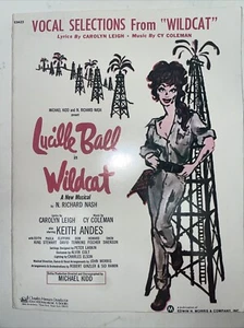 Vocal Selections from "Wildcat" with Lucille Ball Music Book 1961 - Picture 1 of 3