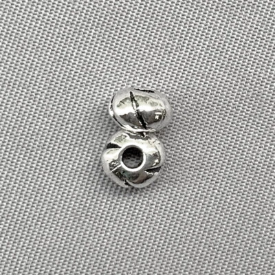 Swirl Donut Spacer Beads 5mm Antique Silver Plated Alloy Q100 Per Pkg - Image 1 of 2