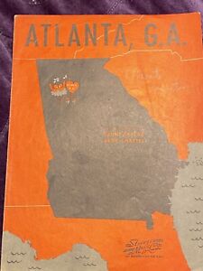 1945 ATLANTA, GA Vintage Sheet Music by Sunny Skylar, Artie Shaftel