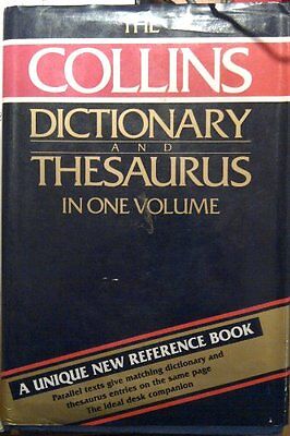 The Collins Dictionary And Thesaurus In One Volume • 3.72£