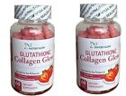 2PCS Nature Glow Glutathione Collagen Glow Strawberry Flavor 60 Organic Gummies