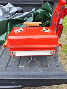 RARE Vintage Weber Go Anywhere Red Snap-On UNUSED Charcoal Grill BBQ Grill - Picture 1 of 17