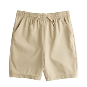 NWT! Boys Tek Gear Adaptive Comfortable Woven Shorts Nolan Beige Medium 10/12 - Picture 1 of 7