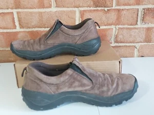 MENS GBX OUTDOOR SLIP ON SUEDE LEATHER TRAIL CLIMBER SHOES 9 M GREAT CONDITION - Picture 1 of 12