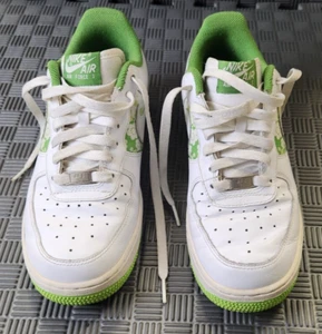 Nike Air Force 1 Low Women’s Size 8.5 White Citron Lime 315115-118 Sneakers - Picture 1 of 22