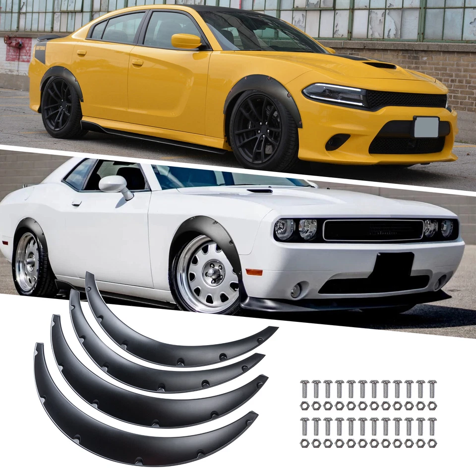 For Dodge Charger SRT RT SXT Fender Flares Wide Body Kit Wheel Arches Foto 1 de 4