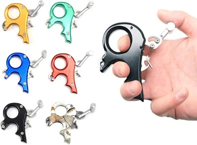 Compound Bow Release Aids 3 Finger Trigger Thumb Grip Archery Hunting - Image 1 of 4