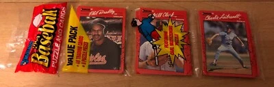 1990 Rack Pack Phil Bradley Orioles Will Clark Giants Charlie Leibrandt Royals - Image 1 of 2