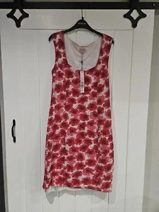 Abito Phase Eight / donna / slim / rosa e rosso taglia 14 / nuovo con etichette - Foto 1 di 9