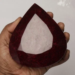 4295.00 Ct. Very Large Natural Certified Pear Cut Red Ruby Loose Gemstone - Picture 1 of 4