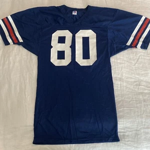 Vintage Russell Athletic Blue Mens Medium Athletic Football Practice Jersey #80 - Picture 1 of 10