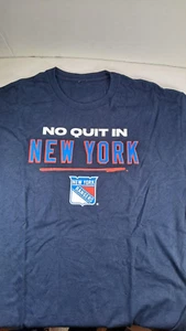 Camisa azul para hombre New York Rangers Hockey 2023 Playoffs No Quit In NY talla XL - Imagen 1 de 4