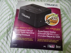 eSATA USB 2.0 2.5” / 3.5” SATA Hard Drive Docking Enclosure - NEW - Picture 1 of 2