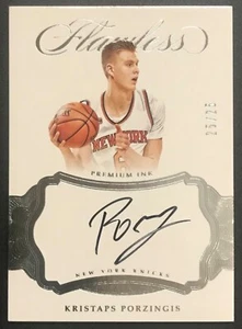 2016-17 Panini Flawless Premium Ink #PI-KP Kristaps Porzingis Auto no. 25/25 - Picture 1 of 2