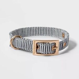 LAST ONE Boots & Barkley Small Railroad Stripe Dog Collar - NWT - Retail $9