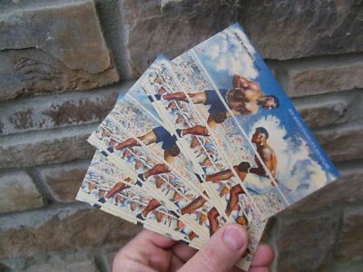 Lote de 3/1940s NYC Lino Postal JACK DEMPSEY'S RESTAURANT Escena de Lucha BANDERA Foto 1 de 4