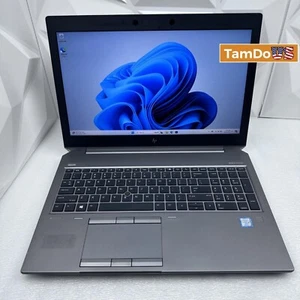 HP Zbook 15 G6 Laptop, 15.6-inch, i5-9400H, 16GB, 256GB SSD, Quadro T1000 - Picture 1 of 14