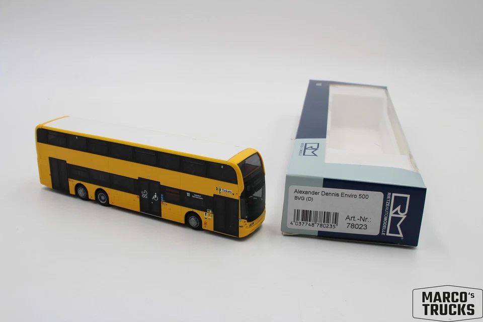Rietze Alexander Dennis Enviro500 BVG 号 78023 1:87 /RIN2015 — 第 1/1 张图片