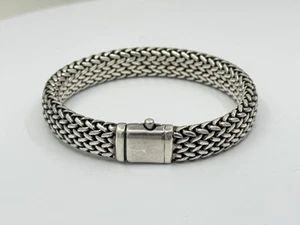 Alisa Italy Sterling Silver Mesh Bracelet 6.5” Inside 51.2g - Picture 1 of 8