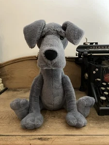 Jellycat ZEUS GREAT DANE New NWT Soft Plush Toy Grey Puppy Animal Big Dog - Picture 1 of 2