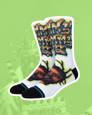 STANCE - ODB - CREW SOCKS - WU-TANG CLAN - SHIMMY SHIMMY YA - LARGE
