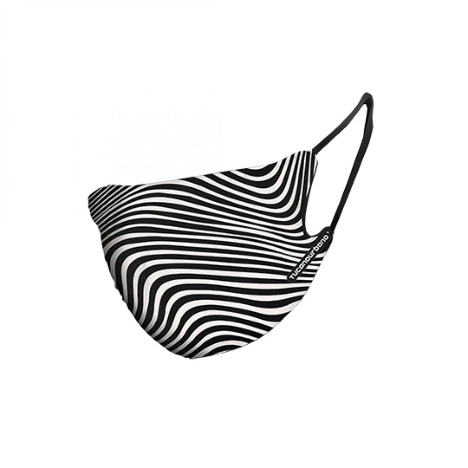 MASQUE ANTI POLLUTION TUCANO RINA ZEBRA NOIR/BLANC REGLABLE (LOT DE 2) - Photo 1/1