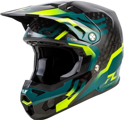 FLY Racing Formula S Byte Helmet - Teal/Lime - Medium Brand New!! - Image 1 of 3