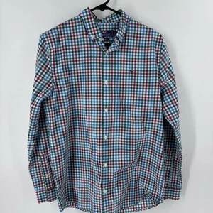 Vineyard Vines Blue and Green Button Down Shirt - Picture 1 of 7