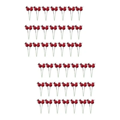  2 Count Granatapfel Deko Naturgetreue Fruchtdekoration Gartendekoration - Bild 1 von 4