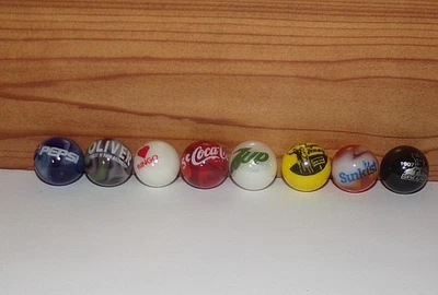 8 Shooter Publicidad Canicas, Pepsi, Oliver, Coca Cola, 7-up, Hopa Long Cassidy Foto 1 de 3