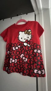 HELLO KITTY Sanrio Girls Red T-SHIRT SIZE 12 SUPER CUTE!! EUC 0186 - Picture 1 of 5