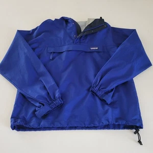 Vintage Patagonia Anorak Windbreaker Hoodie Shell Royal Blue Size Small Unisex - Picture 1 of 12