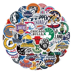 60 NBA Team Logo Collection Cartoon Graffiti Stickers - Picture 1 of 16