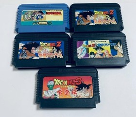 Dragon Ball Z Famicom Game 5 Lot Tested Nintendo FC Japan Import Bandai
