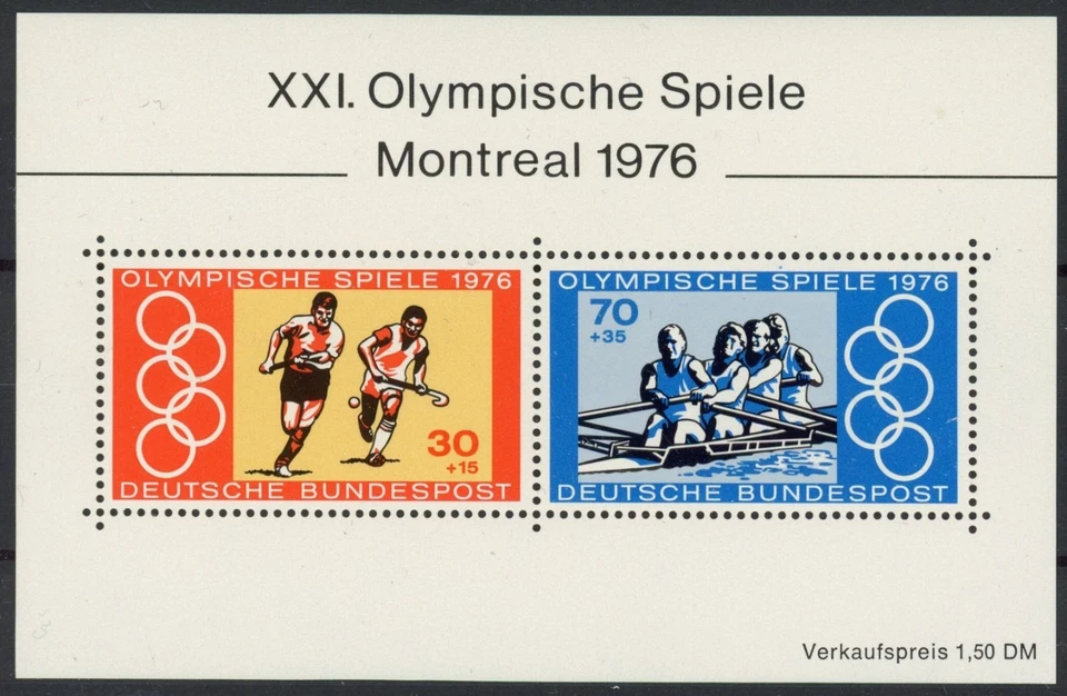 Germany 1976 : Olympics - Good Very Fine MNH Sheet - Image 1 of 1