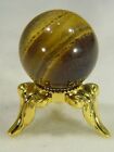 BUTW African Golden Tiger eye Lapidary 20mm Diameter SPHERE w/ FREE Stand 6870D