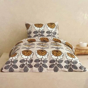 【Últimos 2】【NUEVO】Marimekko MAALAISRUUSU Funda Nórdica 60"x80” 150x210cm Amarillo - Imagen 1 de 9