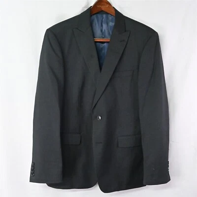 Andrew Fezza Assests 42R Gray Peak Lapel 2Btn Blazer Suit Jacket Sport Coat - Image 1 of 4