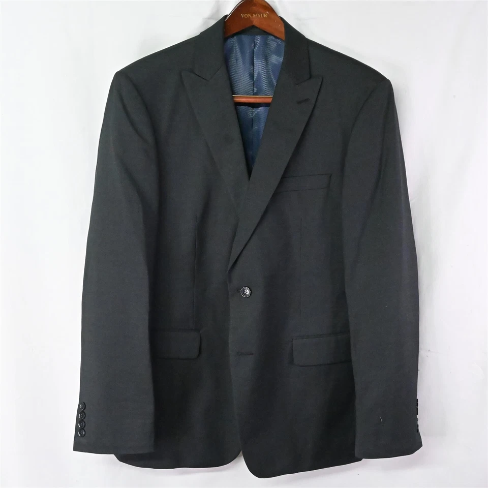 Andrew Fezza Assests 42R Gray Peak Lapel 2Btn Blazer Suit Jacket Sport Coat - Image 1 of 4