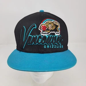 Vancouver Grizzlies Hat Cap Men Snap Back Script Cursive Hardwood Vintage Adult - Picture 1 of 9