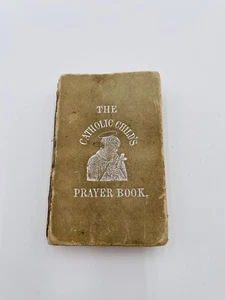Antique 1891 Pocket Size Catholic Child's Prayer Book Religious Collectible - Picture 1 of 10